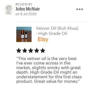 Vetiver Oil (Ruh Khus) - High Grade Oil